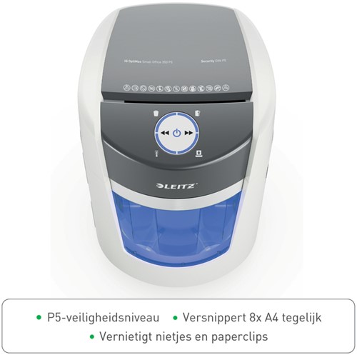 Papiervernietiger Leitz IQ OptiMax 350 Smal Office 1 Stuk-6