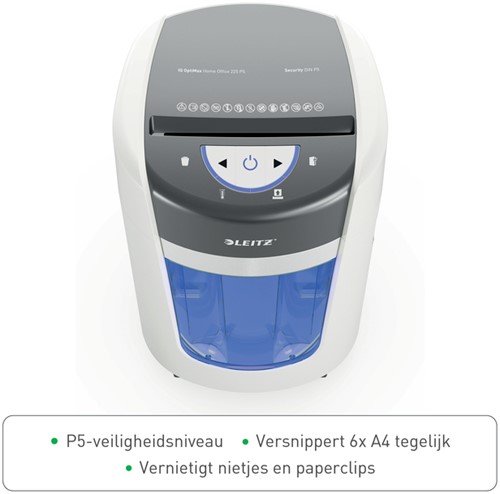 Papiervernietiger Leitz IQ OptiMax 225 Home Office 1 Stuk-3