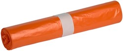 Afvalzak Propsac HDPE T25 70x110cm 120L oranje 20 Zak