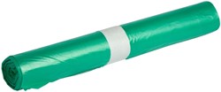 Afvalzak Propsac HDPE T23 58x100cm 70L groen 25 Zak