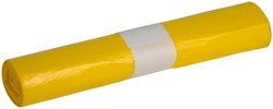 Afvalzak Propsac HDPE T23 58x100cm 70L geel 25 Zak