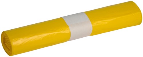 Afvalzak Propsac HDPE T23 58x100cm 70L geel 25 Zak