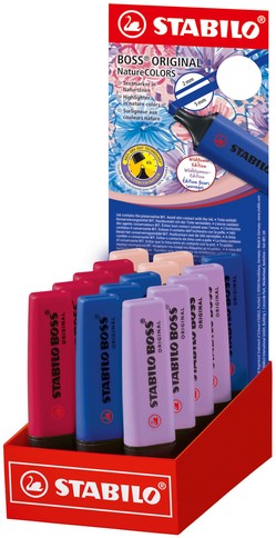 Markeerstift STABILO Boss Wildfl display klein ass 1 Stuk