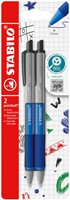 Balpen STABILO pointball colorful bl blist à 2st 2 Stuk