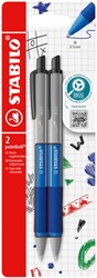 Balpen STABILO pointball colorful bl blist à 2st 2 Stuk