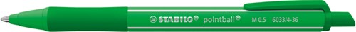 Balpen STABILO pointball colorful groen 1 Stuk