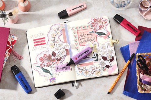 Markeerstift STABILO Boss 70/128 Wildfl blush 1 Stuk-2