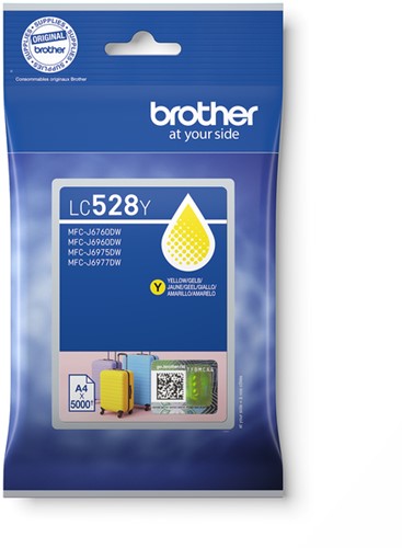 Inktcartridge Brother LC-528Y geel 1 Stuk