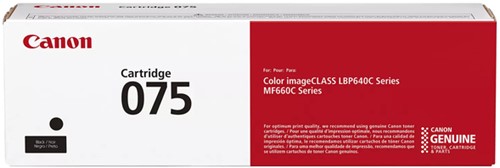 Tonercartridge Canon 075BK zwart 1 Stuk