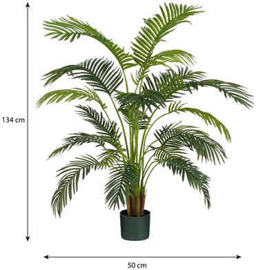 Kunstplant Mica Areca palm in pot groen 1 Stuk-2