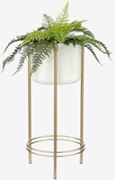 Kunstplant Mica Varen groen in pot Stan grijs 1 Stuk-1