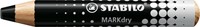 Whiteboardpotlood STABILO MARKdry incl 2 slijpers zwart classpack 30st-3