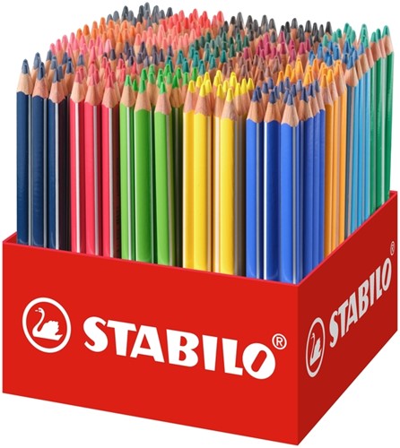 Kleurpotlood STABILO 203 Trio dik 300st assorti 300 Stuk-5