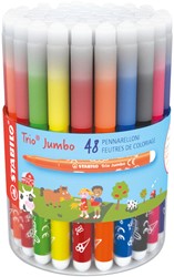 Viltstift STABILO Trio Jumbo 380 48st assorti 48 Stuk