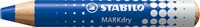 Whiteboardpotlood STABILO MARKdry incl 2 slijpers blauw classpack 30st-2