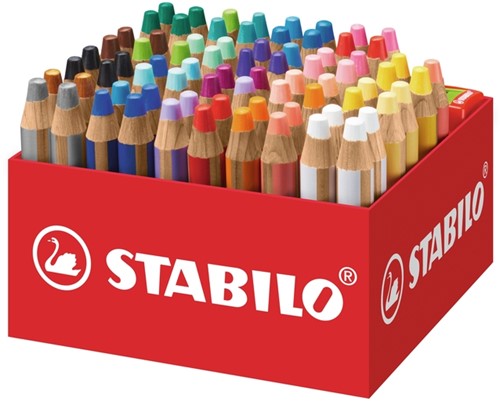 Kleurpotloden STABILO 882 woody 3 in 1 incl 4 slijpers classpack 76st-7