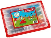 Viltstift STABILO Trio A-Z 378 144st assorti 144 Stuk