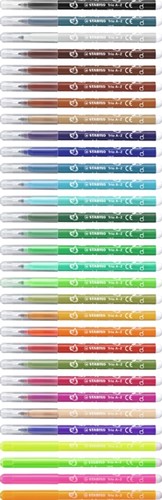 Viltstift STABILO Trio A-Z 378 fijn assorti classpack à 144 stuks-4