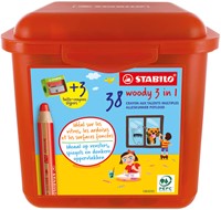 Kleurpotloden STABILO 882 woody 3 in 1 incl 2 slijpers classpack 48st-2