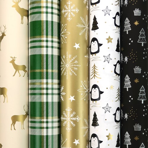 Inpakpapier Rotolux Winter Glow 200x70cm assorti 1 Rol-2