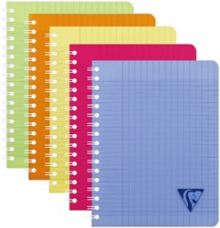 Schrift Clairefontaine Linicolor 170x220 mm séy 50 pagina's 90 gram assorti
