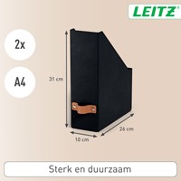 Tijdschriftencassette Leitz Puro set van 2 zwart-1