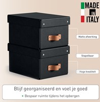 Opbergdoos Leitz Puro met deksel 7 liter set van 2 zwart-2