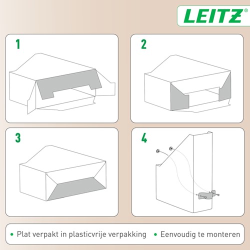 Tijdschriftencassette Leitz Puro set van 2 beige-2