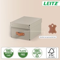 Opbergdoos Leitz Puro met deksel 7 liter set van 2 beige-3