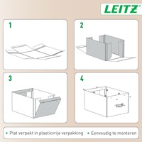 Opbergdoos Leitz Puro met deksel 8 liter set van 2 zwart-2