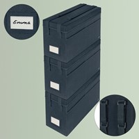 Opbergtas Leitz gestoffeerd met deksel grijs-3