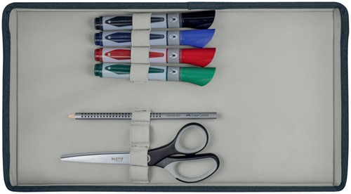 Opbergtas Leitz gestofferd met deksel compact grijs-6