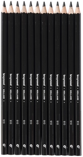 Kleurpotlood Bruynzeel Super 910 zwart-1
