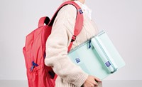 Pennenetui Oxford Live en Go pastel blauw 1 Stuk-3