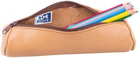Pennenetui Oxford 22x6cm leer rond naturel 1 Stuk-3