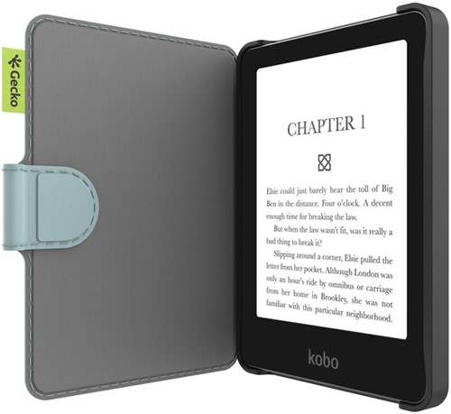 Beschermhoes Gecko Kobo Clara & Tolino lichtblauw-3
