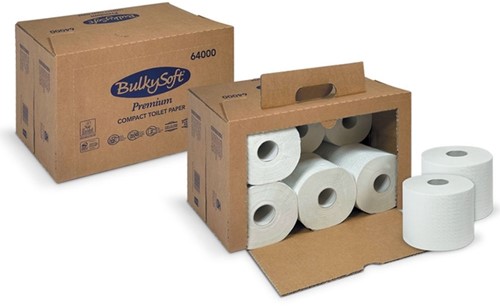 Toiletpapier BulkySoft Premium 12x500 vel 64000 12 Rol