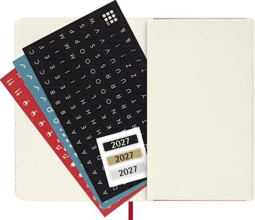 Agenda 2027 Moleskine 12M Planner Weekly 7dagen/1pagina pocket sc scarlet red-3