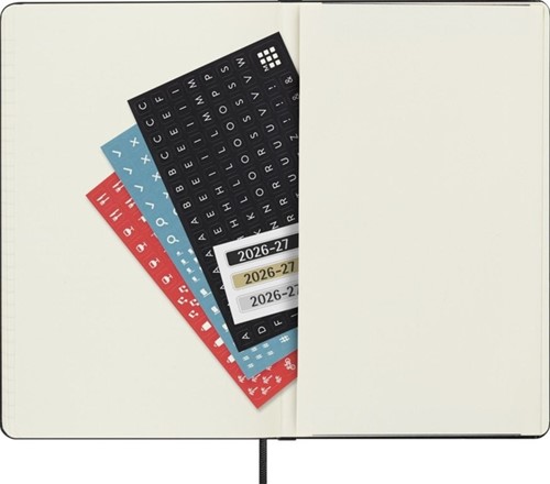 Agenda 2027 Moleskine 18M Planner Weekly 7dagen/1pagina large hc black-3