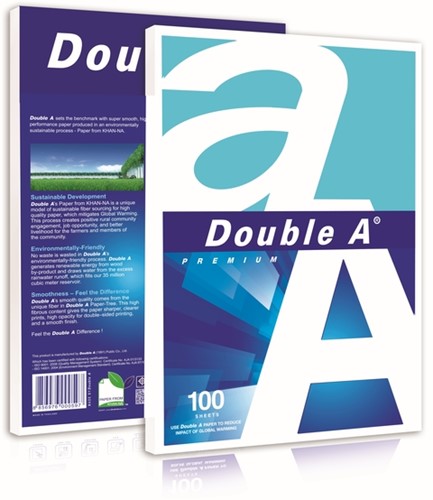 Kopieerpapier Double A Premium A4 80gr wit 100 vel 100 Vel