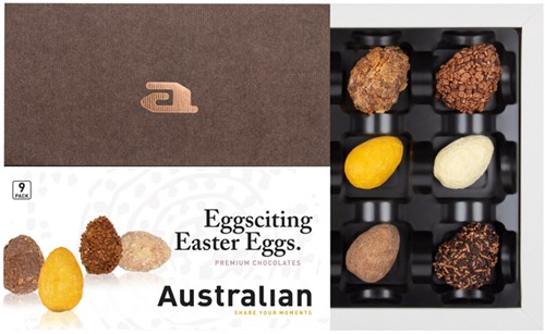 Chocolade Australian paaseieren 9 stuks 9 Stuk
