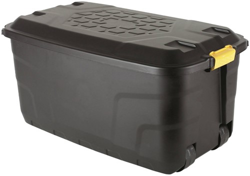 Opbergbox Bankers Box 110L wielen robuust zwart 1 Stuk