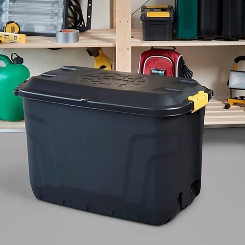 Opbergbox Bankers Box 110L wielen robuust zwart 1 Stuk-3