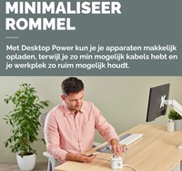 Stekkerblok Fellowes PCF 3v 1xUSB A 2xC 2m wit 1 Stuk-4