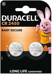 Batterij Duracell knoopcel 2x CR2450 lithium 2 Stuk