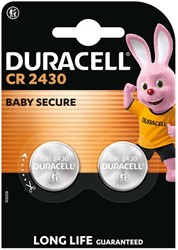 Batterij Duracell knoopcel 2x CR2430 lithium 2 Stuk