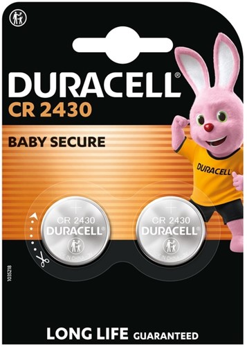 Batterij Duracell knoopcel 2x CR2430 lithium 2 Stuk