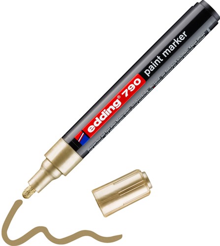 Paintmarker edding 790 alcoholbasis 2-3mm goud 1 Stuk-2