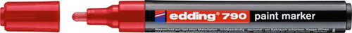 Paintmarker edding 790 alcoholbasis 2-3mm rood 1 Stuk