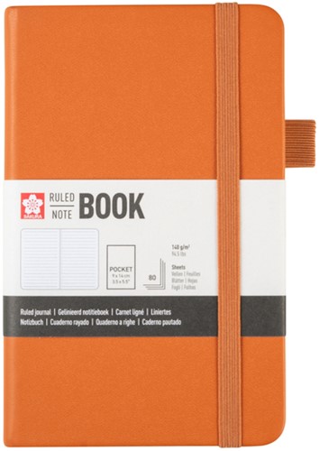 Notitieboek Sakura pocket lijn amber 1 Stuk